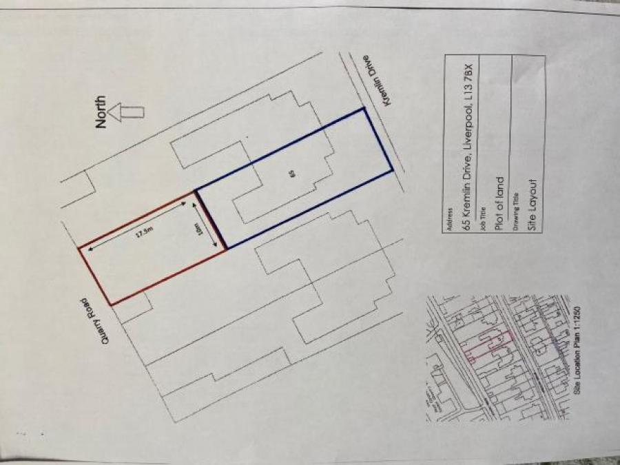 Land To The Rear Of 65 Kremlin Drive, Liverpool