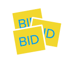 Bidding cards icon